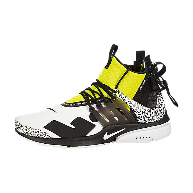 Nike Air Presto Mid Acronym - White / Black-Dynamic Yellow