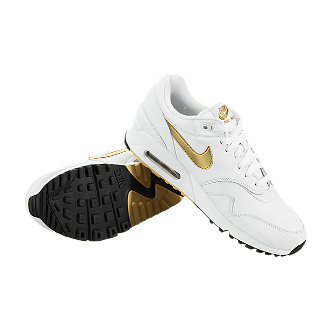 Nike Air Max 90/1 - White / Metallic Gold-Black