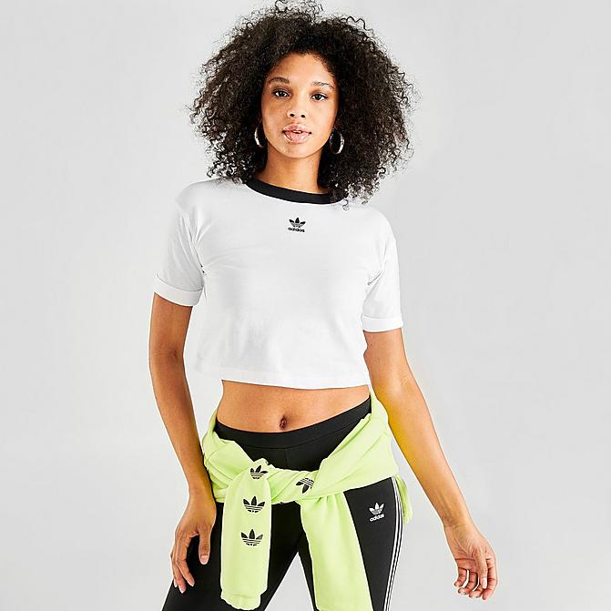 Women's adidas Originals Roll-Up Crop T-Shirt