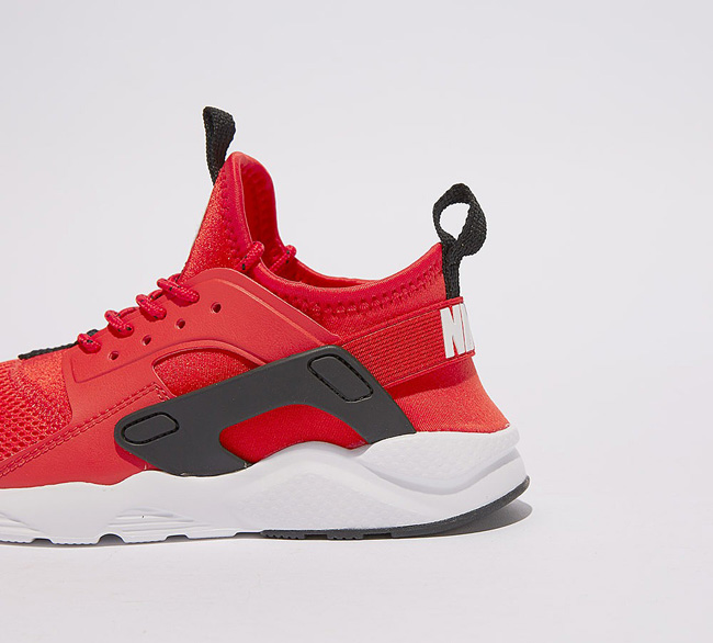 Nike Infant Huarache Run Ultra Trainer | Habanero Red / White / Black