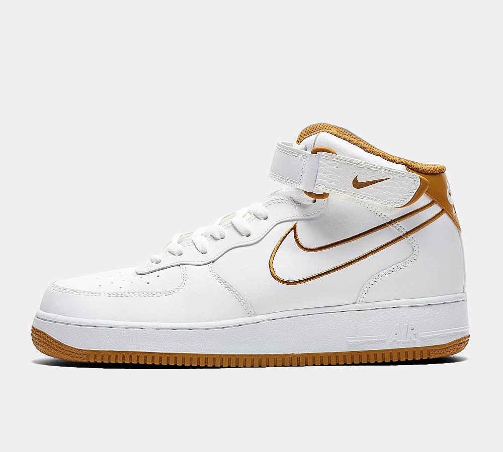 Nike Air Force 1 Mid '07 Trainer - White / Bronze