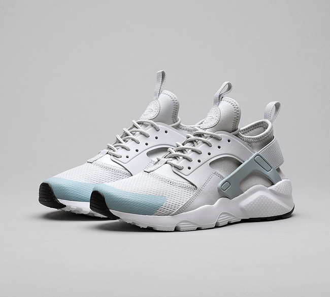 Nike Junior Air Huarache Run Ultra Trainer | Pure Platinum / Ocean Bliss