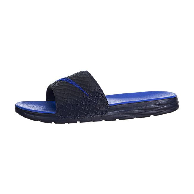 Nike Benassi Solarsoft Sandals - Midnight Navy / Lyon Blue