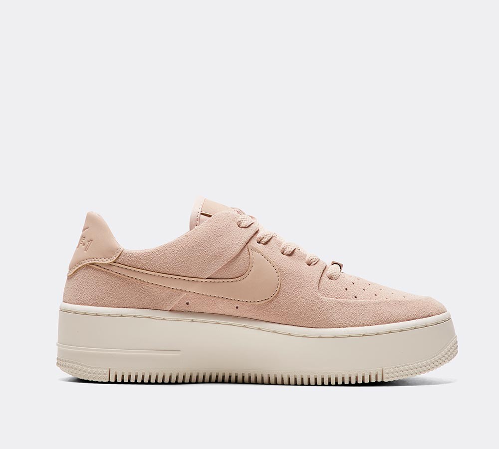Nike Womens Air Force 1 Sage Low Trainer - Particle Beige