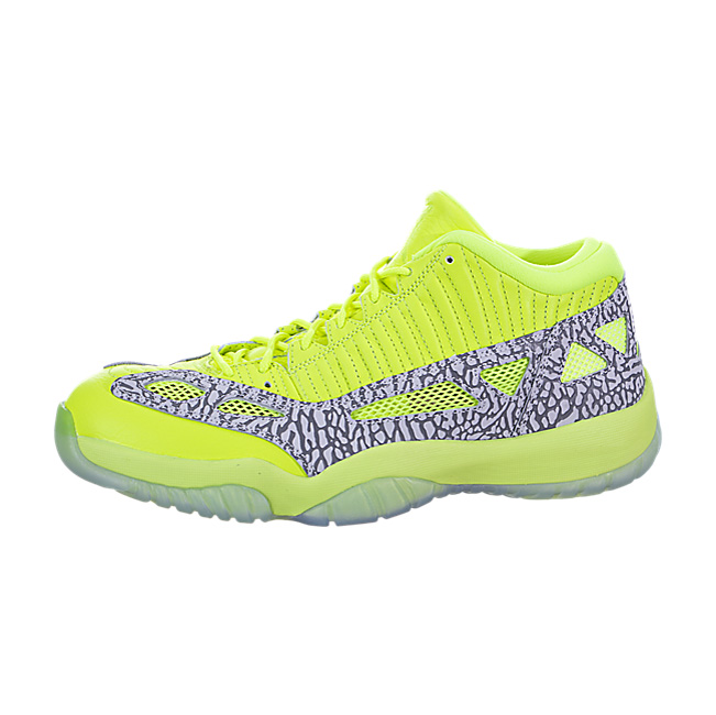 Air Jordan XI (11) Retro Low IE (Highlighter) - Volt / Cement Grey