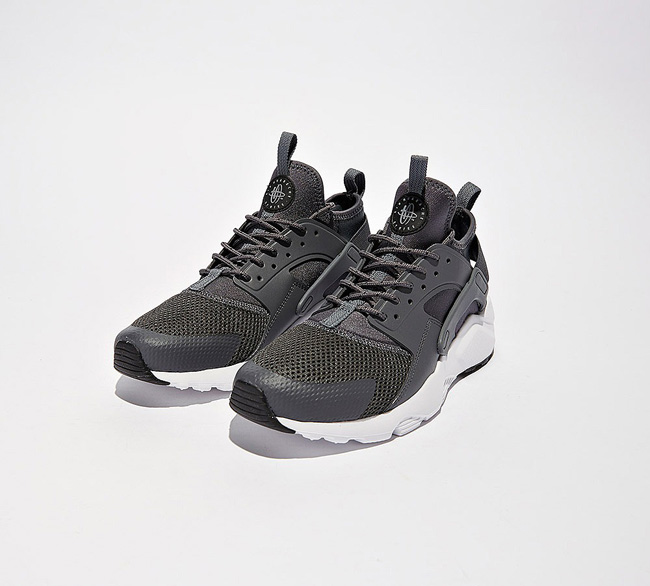 Nike Junior Air Huarache Run Ultra Trainer | Dark Grey / Black
