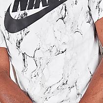 Men's Nike Swoosh Allover Marble Print Basketball T-Shirt