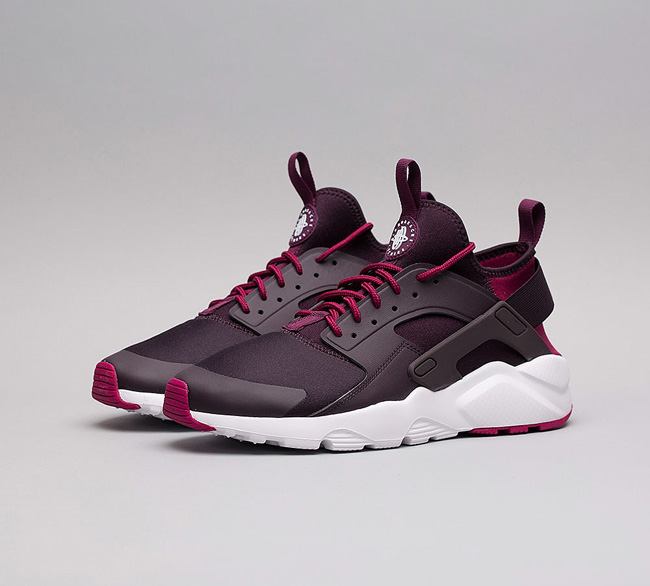 Nike Air Huarache Run Ultra Trainer | Port Wine / Bordeaux / White