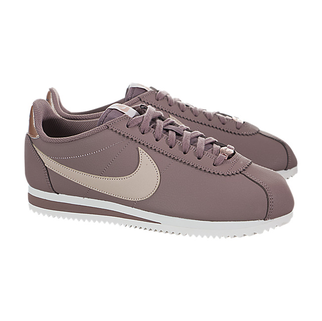 Nike Women Classic Cortez Leather - Smokey Mauve / Partical Beige