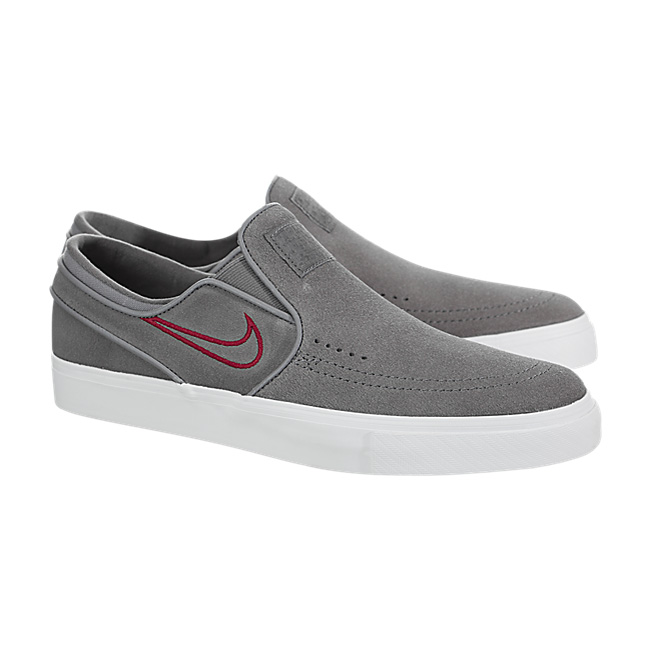 Nike SB Zoom Stefan Janoski Slip-On - Gunsmoke / Red Crush
