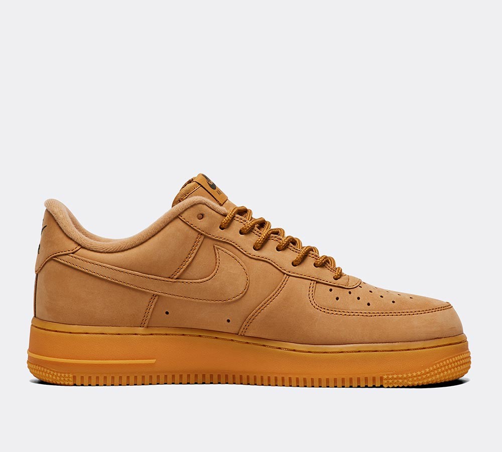 Nike Air Force 1 '07 WB Low Trainer - Flax / Flax / Gum