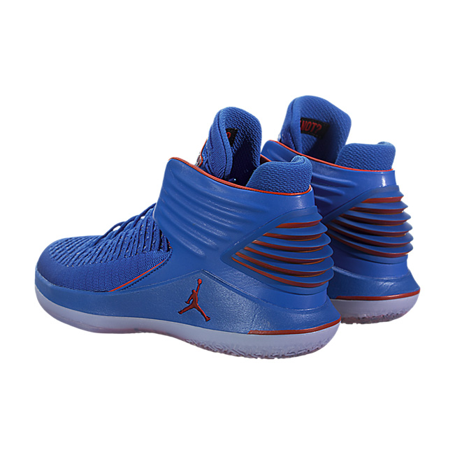 Air Jordan XXXII (32) - Signal Blue / Team Orange
