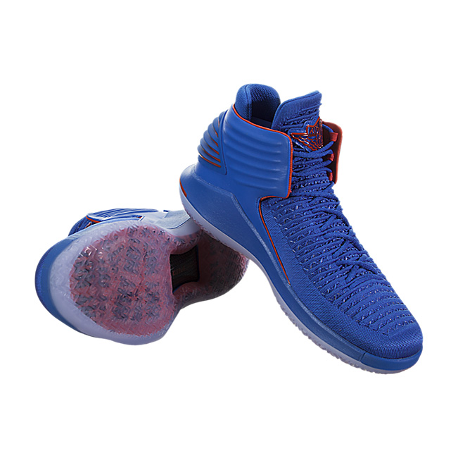 Air Jordan XXXII (32) - Signal Blue / Team Orange