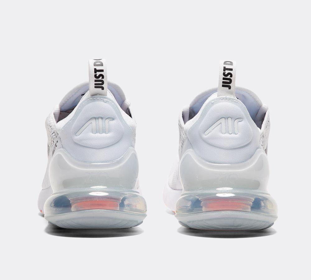 Nike Air Max 270 'JDI' Trainer - White / Black / Total Orange
