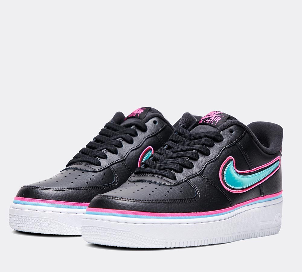 Nike Air Force 1 High '07 LV8 Sport Trainer - Black / Blue Gaze / Fusion White