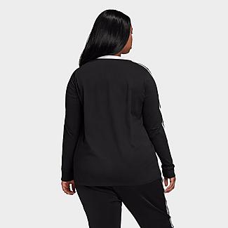 Women's adidas Originals 3-Stripes Long-Sleeve T-Shirt (Plus Size)