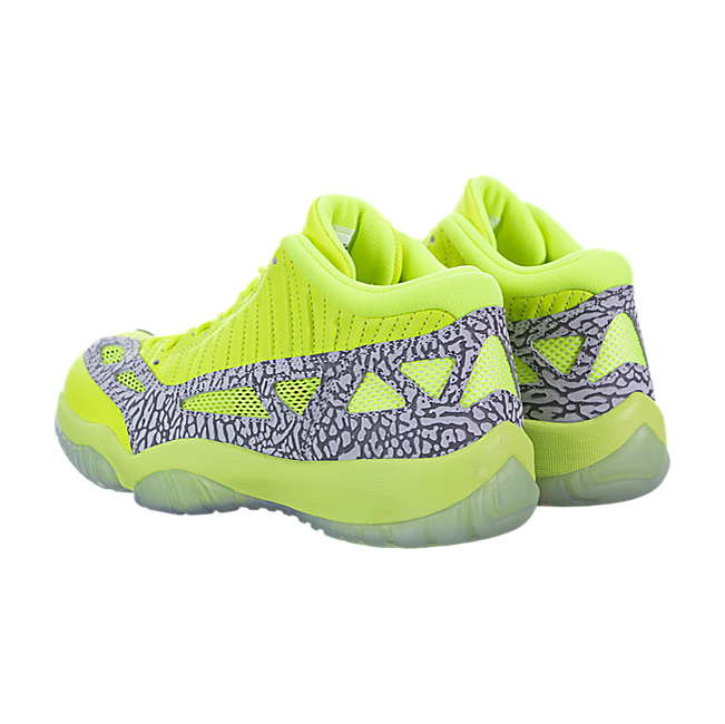 Air Jordan XI (11) Retro Low IE (Highlighter) - Volt / Cement Grey