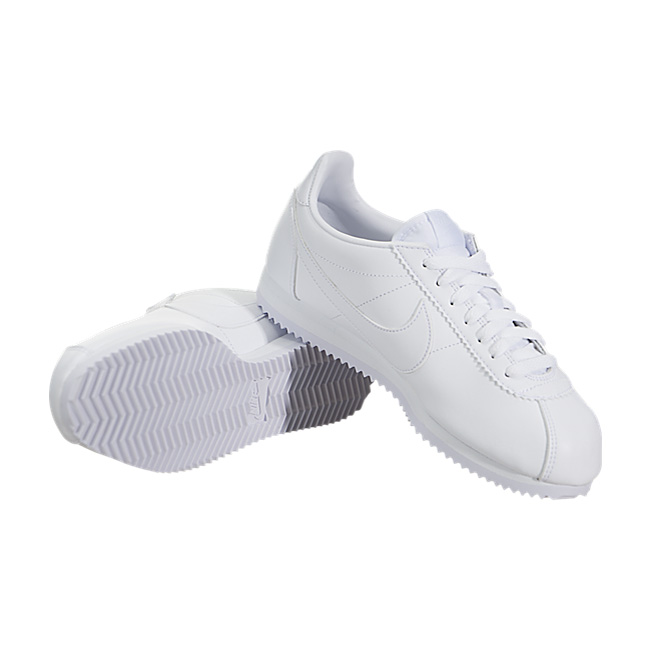 Nike Women Classic Cortez Leather - White / White