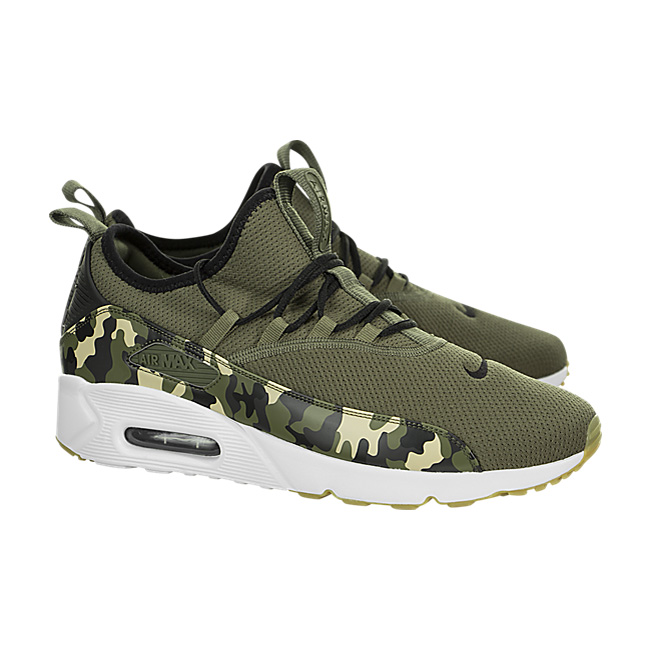 Nike Air Max 90 EZ - Medium Olive / Black-White-Gum Light Brown