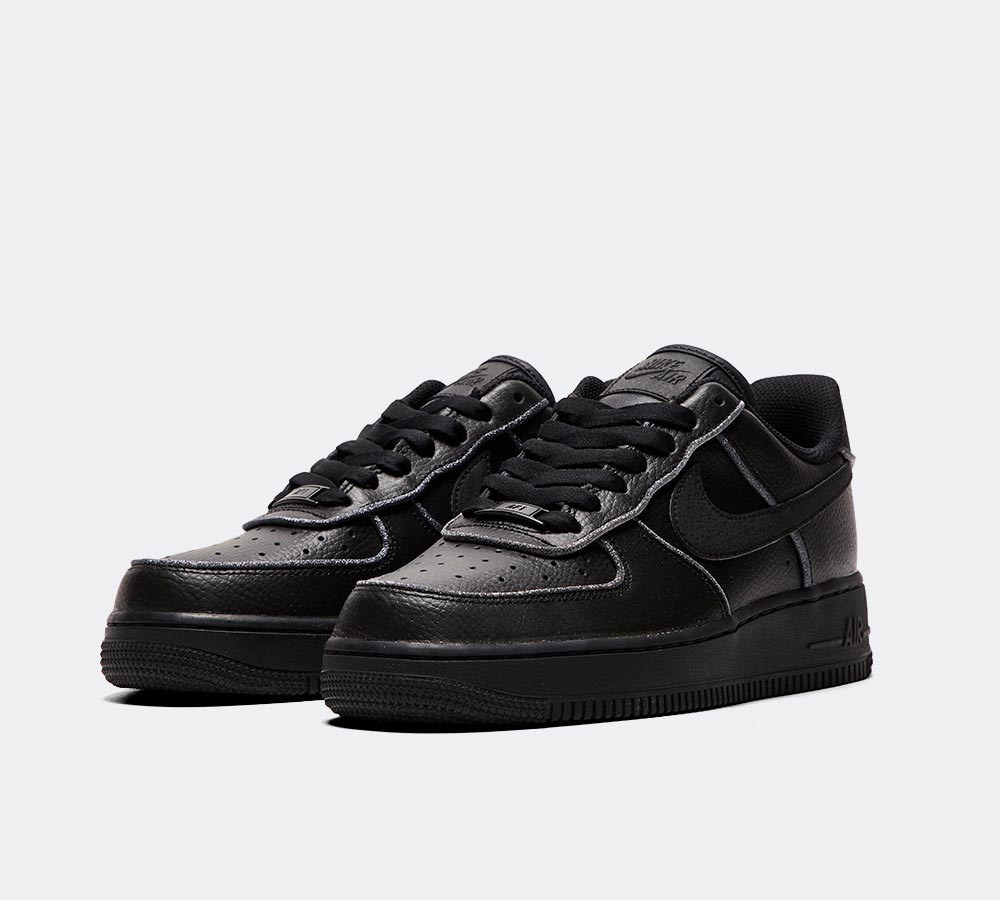 Nike Womens Air Force 1 Trainer - Black / Dark Grey