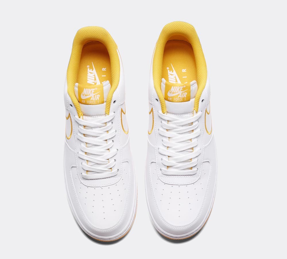 Nike Air Force 1 Low Trainer - White / Yellow