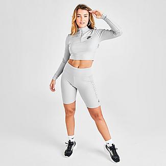 Women's Nike Air Ribbed Half-Zip Long-Sleeve Top
