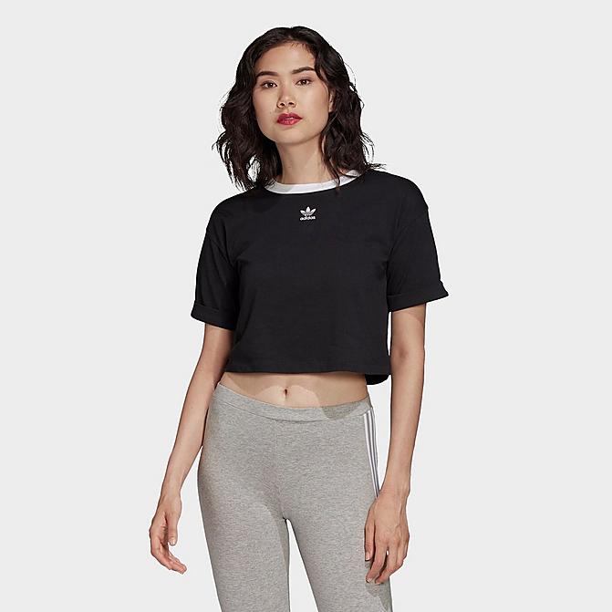 Women's adidas Originals Roll-Up Crop T-Shirt