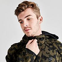 Men's Nike Sportswear Allover Print Tech Fleece Full-Zip Hoodie