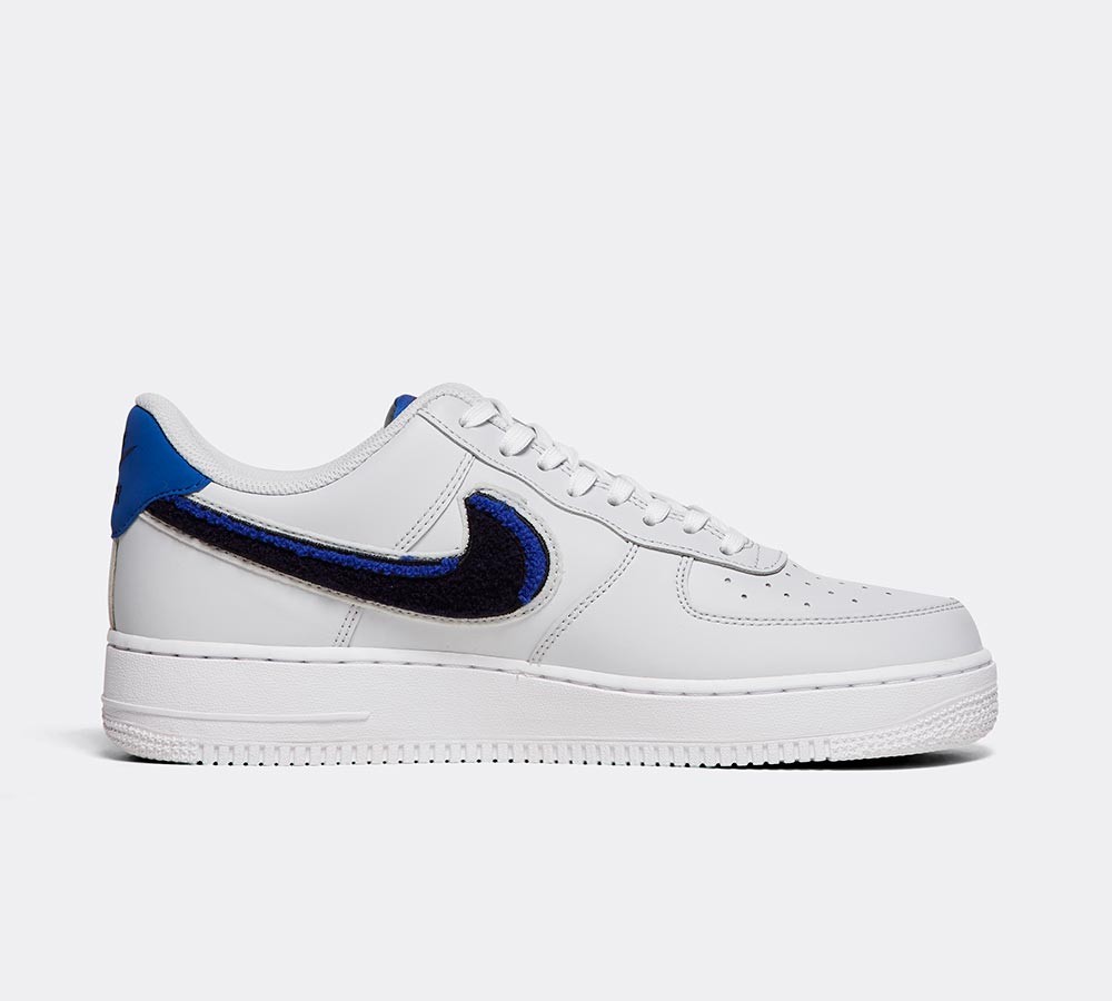 Nike Air Force 1 '07 LV8 Trainer - Pure Platinum / Blackened Blue
