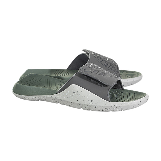 Air Jordan Hydro 7 - Dark Grey / Clay Green-Tech Grey