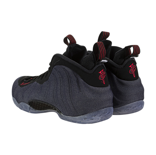 Nike Air Foamposite One (Denim) - Obsidian / Black-University Red