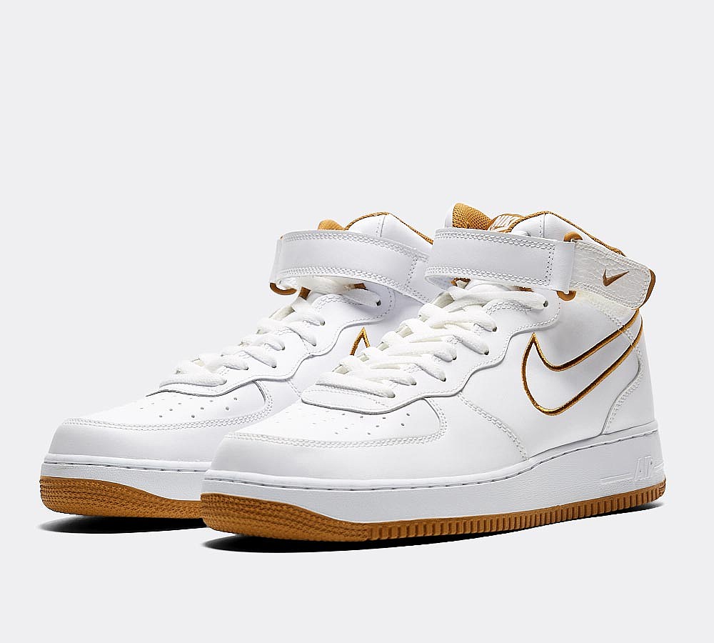 Nike Air Force 1 Mid '07 Trainer - White / Bronze