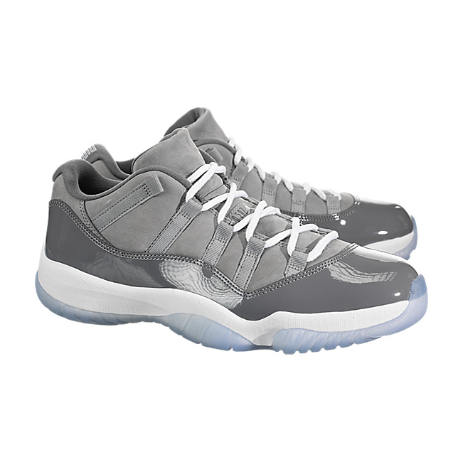 Air Jordan XI (11) Retro Low - Medium Grey / White-Ginsmoke