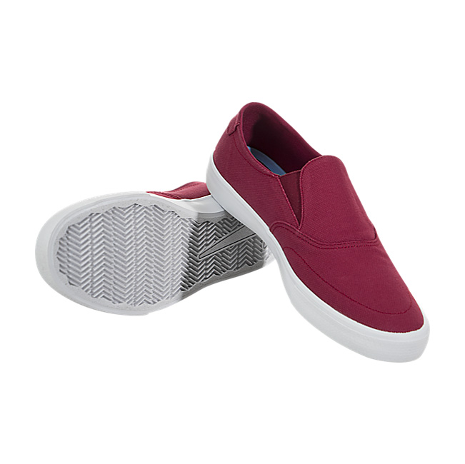 Nike SB Portmore II Solarsoft Slip Canvas - Red Crush / Vast Grey