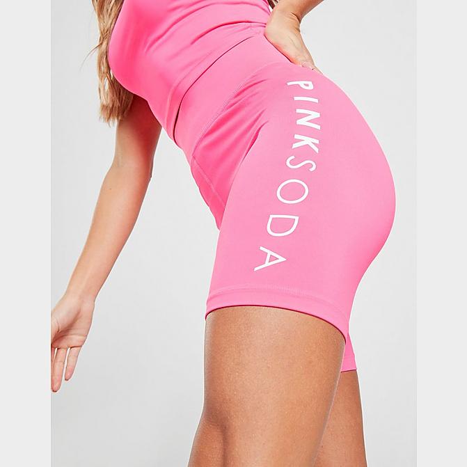 Women's Pink Soda Sport Gleam Bike Shorts