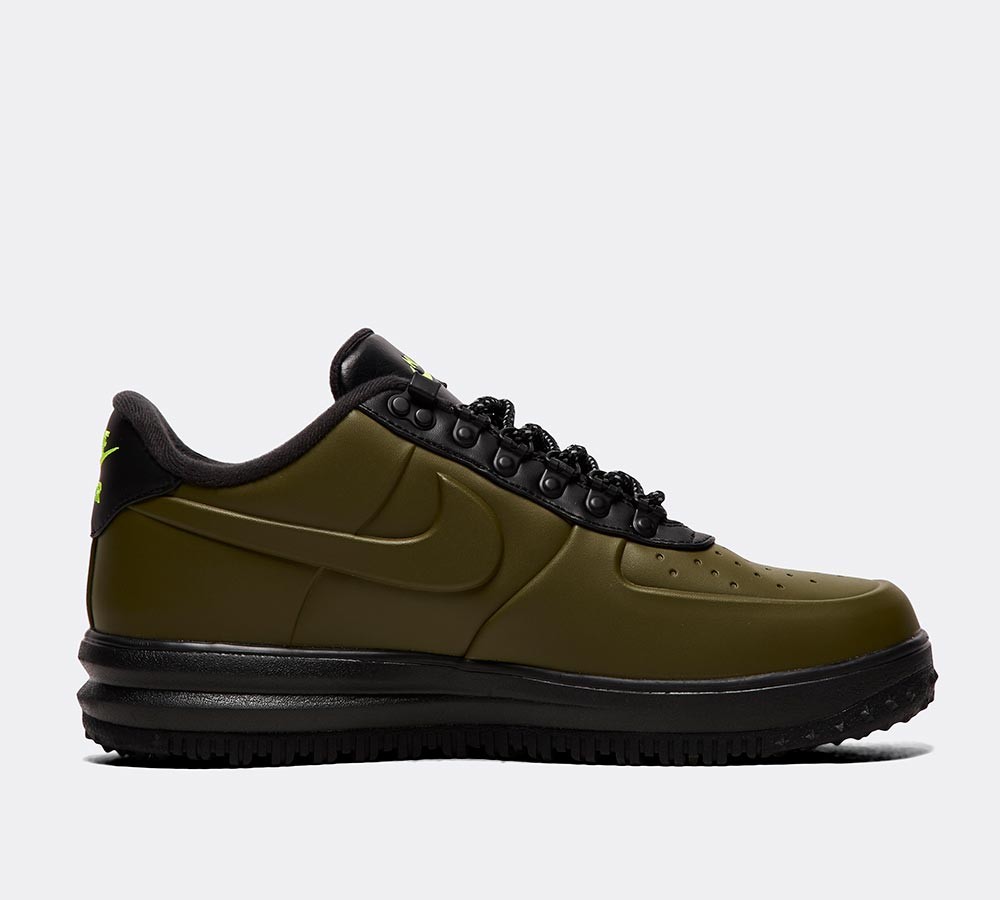 Nike Lunar Force 1 Duckboot Low Trainer - Olive Canvas