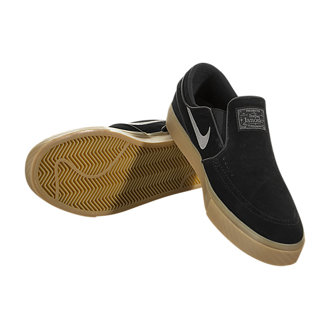 Nike SB Zoom Stefan Janoski Slip-On - Black / Gunsmoke-Gum Light Brown
