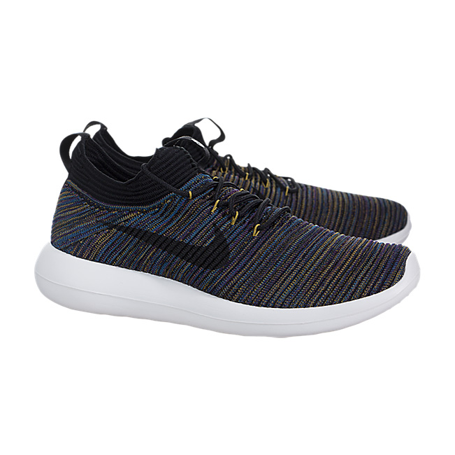 Nike Women Roshe Two Flyknit V2 - Black / Black-Ivory-Desert Moss