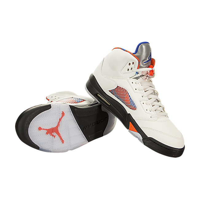 Air Jordan V (5) Retro (International Flight) - Sail / Racer Blue-Cone-Black