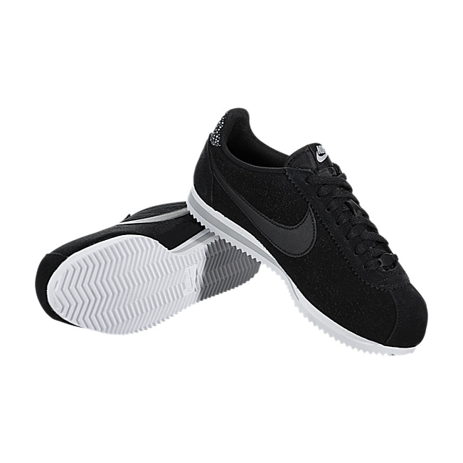Nike Women Classic Cortez Premium - Black / Wolf Grey-White