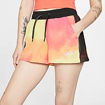 Women's Nike Sportswear Mesh Tie-Dye Watermelon Training Shorts