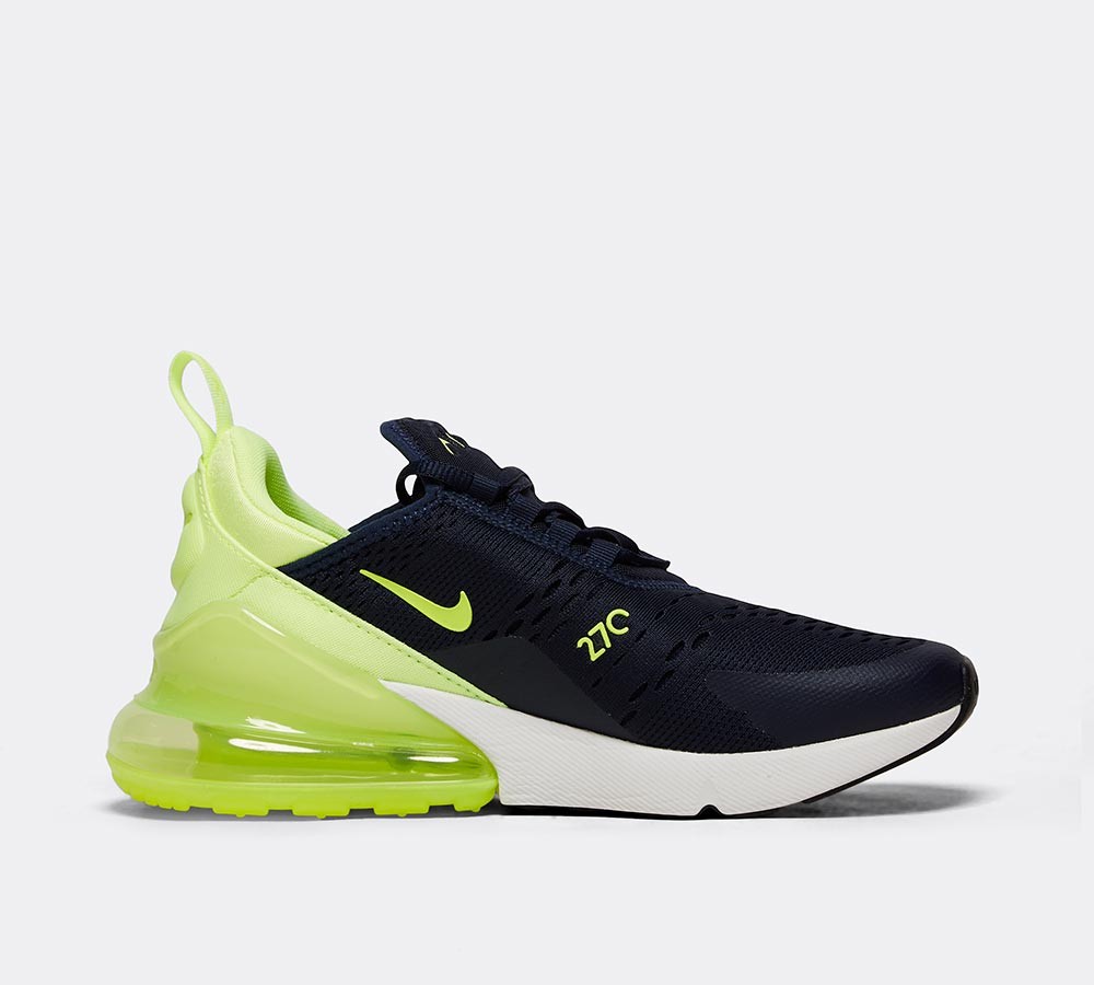 Nike Womens Air Max 270 Trainer - Obsidian / Volt Glow / Glow / Black