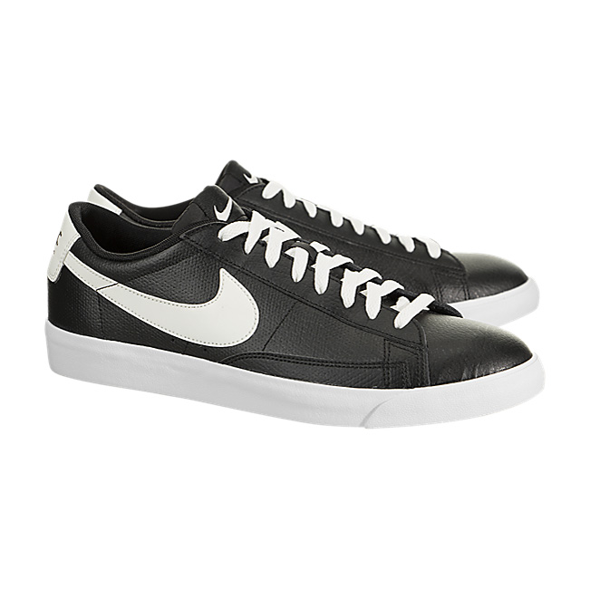 Nike Blazer Low Leather - Black / Sail-Gum Medium Brown