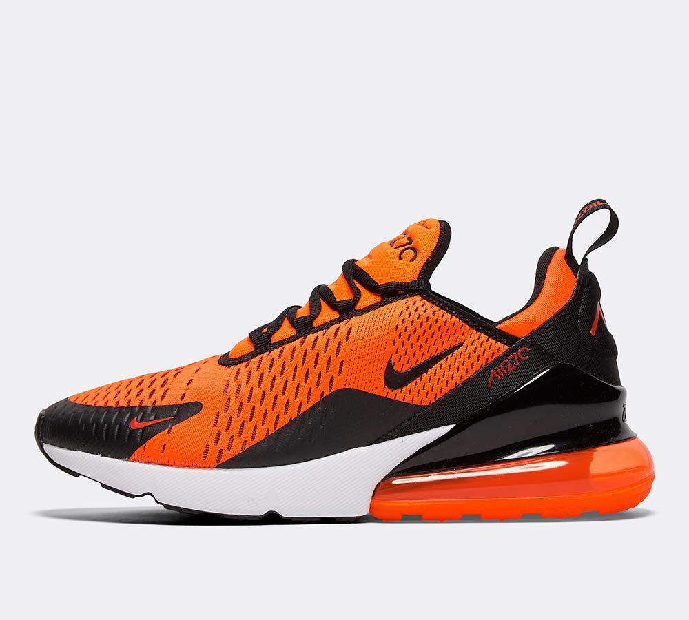 Nike Air Max 270 Trainer - Total Orange / Black / White