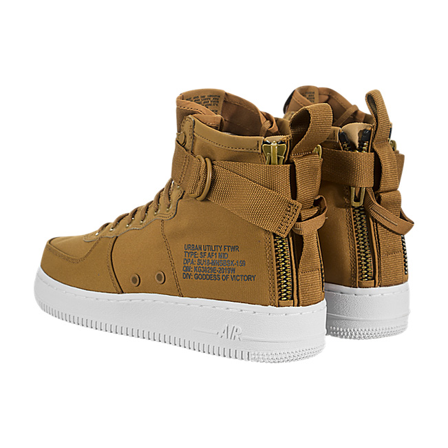 Nike SF Air Force 1 Mid - Desert Ochre / Sequoia-White