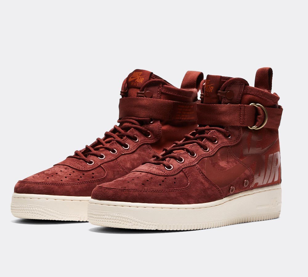 Nike SF Air Force 1 Mid Trainer - Brown / Brown / Sail