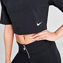 Women's Nike Sportswear Swoosh Short-Sleeve Half-Zip Mock Neck Top