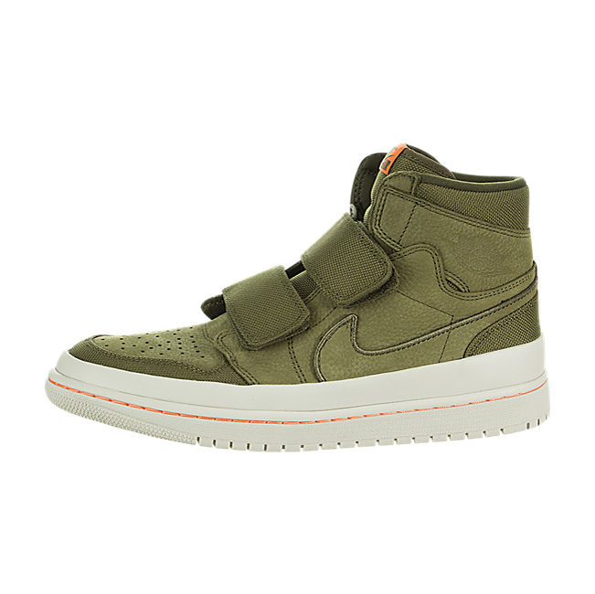 Air Jordan 1 Retro High Double Strap - Olive Canvas / Cone/Light Bone