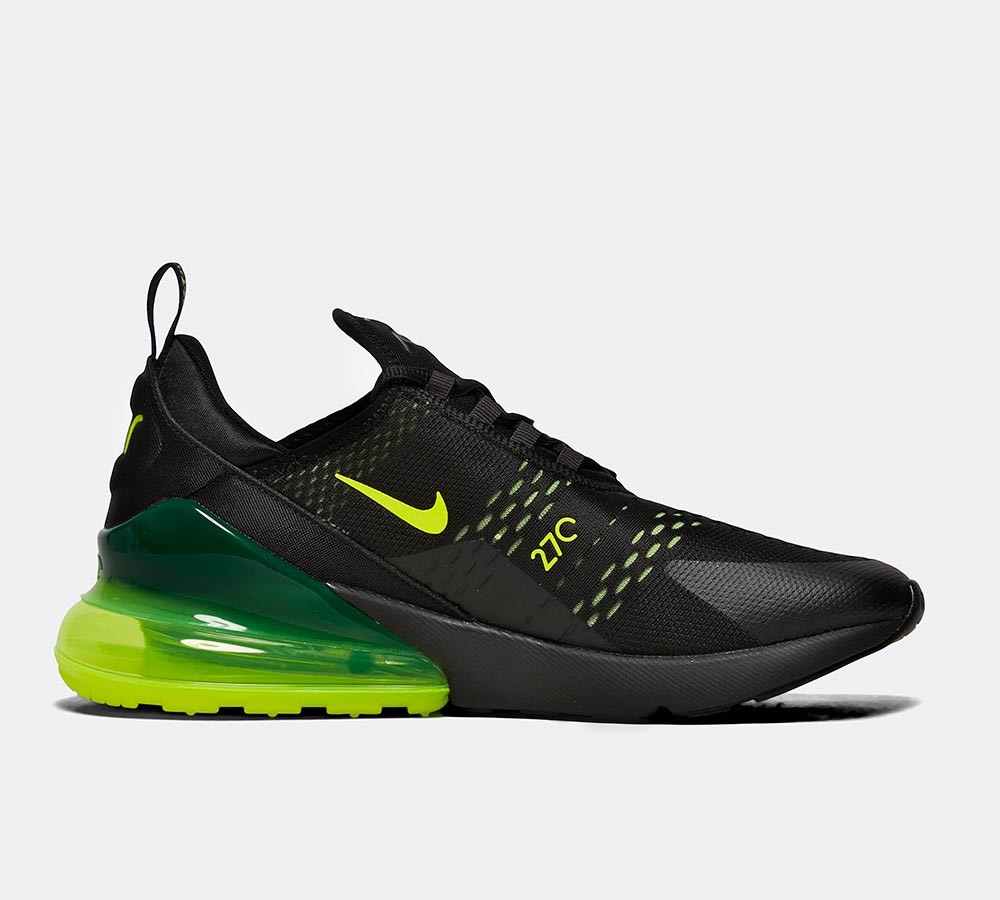 Nike Air Max 270 Trainer - Black / Volt / Black