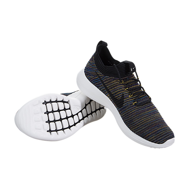 Nike Women Roshe Two Flyknit V2 - Black / Black-Ivory-Desert Moss